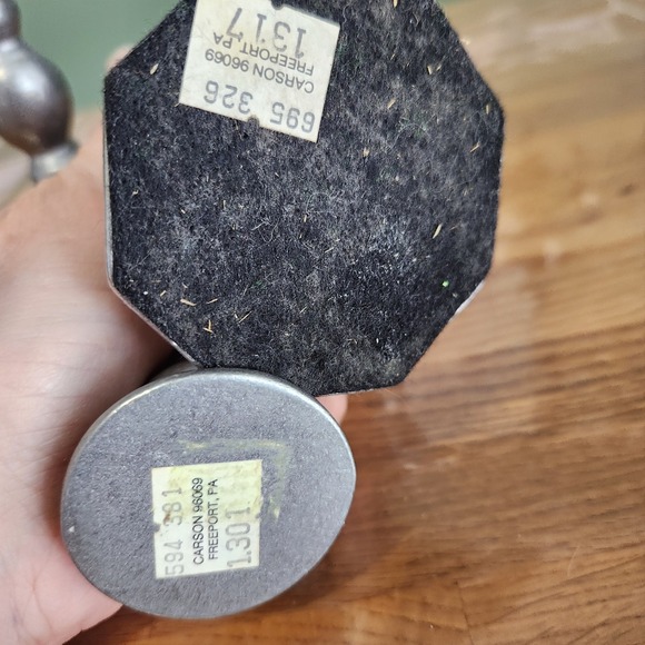 Carson Pewter Candlestick Holders w/Octagon Base Freeport Pa Set of 4 - Picture 7 of 10